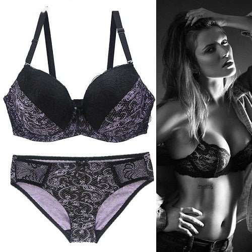 Sexy Lingerie Set For Women Naughty, 3 Pc, Lace Bra And Panty Sets